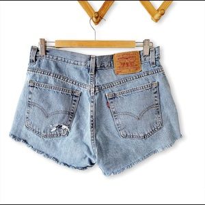 Levi’s Distressed Denim Cutoff Shorts